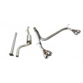 Piper exhaust Ford Focus MK2 - Engines 1.4 1.6 Petrol Stainless Steel Cat back Duplex System to suit